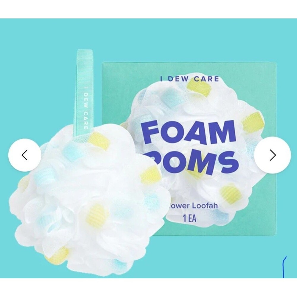 New I Dew Care Goam Poms Shower Loofah - Picture 3 of 3